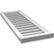 Ekena Millwork Vertical Surface Mount PVC Gable Vent: Functional, w/ 2"W x 2"P Brickmould Sill Frame, 14"W x 40"H GVPVE14X4003SF - alternate 5